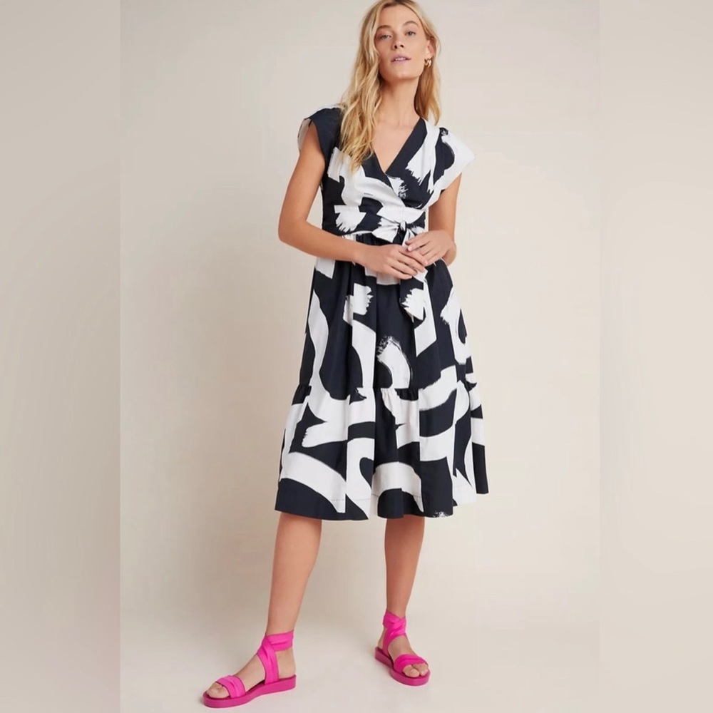 Anthropologie / Maeve Mairead Poplin Dress Sz 2 NWT